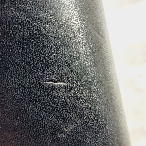 New Nordstrom Rack Kellie Black Faux Leather Ankle Strap Heels V502 - Picture 12 of 13